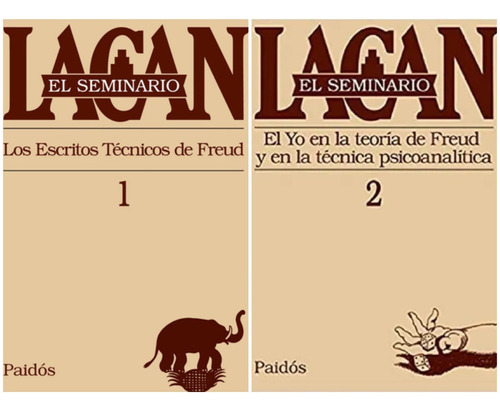 2 Libros Seminario 1 Y 2 Lacan Paids Escritos Teo Oiuuuys