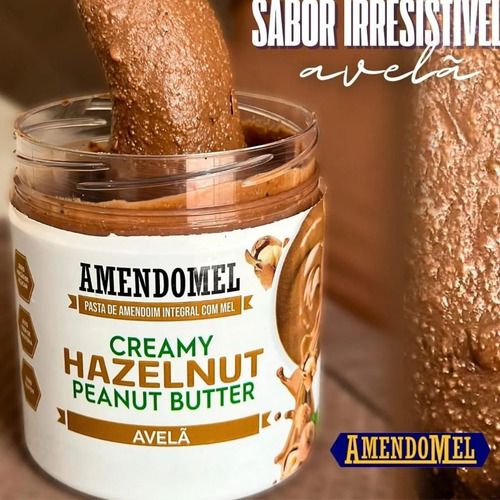 Pasta De Amendoim 260g Avelã Crocante - Amendomel