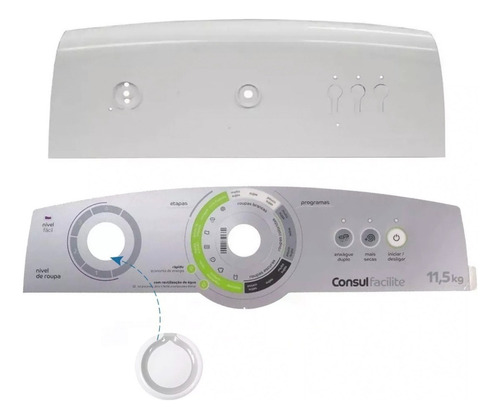 Kit Completo Consul Facilite 11,5kg Cwg12 Console + Adesivo 127v