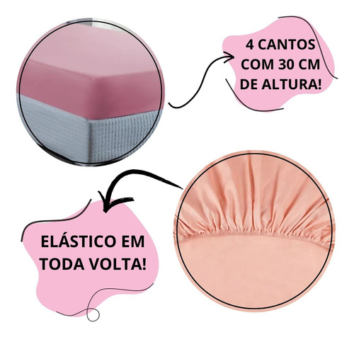 Lençol Avulso 400 Fios Com Elástico Solteiro