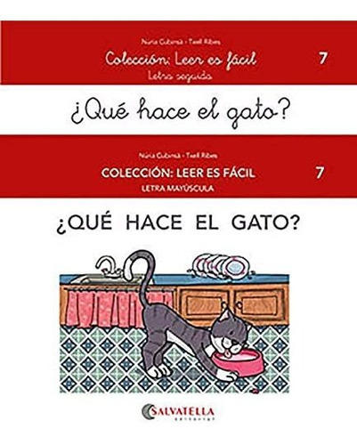 Què Hace El Gato?, De Núria Cubinsà Adsuar. Editorial Salvatella, Tapa Blanda En Español, 2021