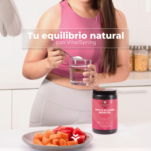 Myo & D-chiro Inositol 40:1 Con Colina 600g. Vital Spring Sabor Sin sabor
