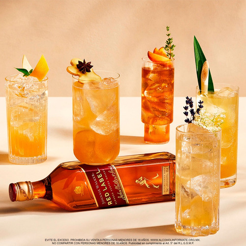 Imagen 3 de 6 de Johnnie Walker Red Label Blended Scotch escocés 1 L