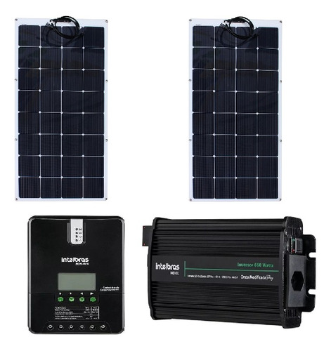 Kit Solar Intelbras Modulo Ems 200mf E Controlador Ecm 4024 Voltagem Máxima Do Sistema 200v