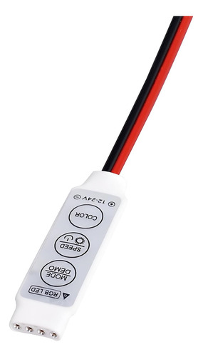 Driver Led Rgb De 4 Pines, Regulador De 3 Teclas Tira D...