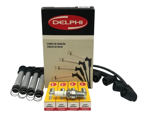 Juego Cables Delphi Y Bujias Ngk Chevrolet Agile 1.4 8v
