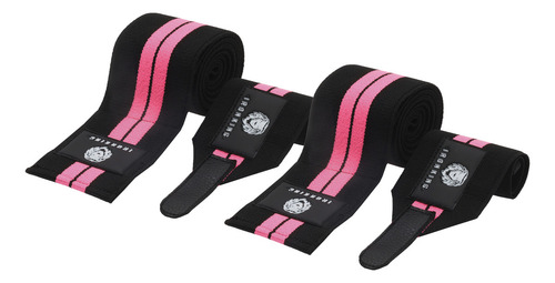 Rodilleras + Muñequeras Kit Entrenamiento Gym Y Deportes Color Rosa