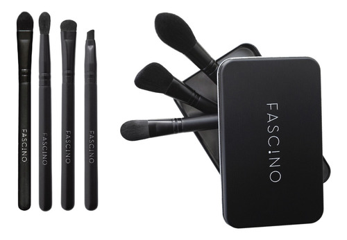 Brochas Fascino My Beauty Tool Box X7 Color Negro