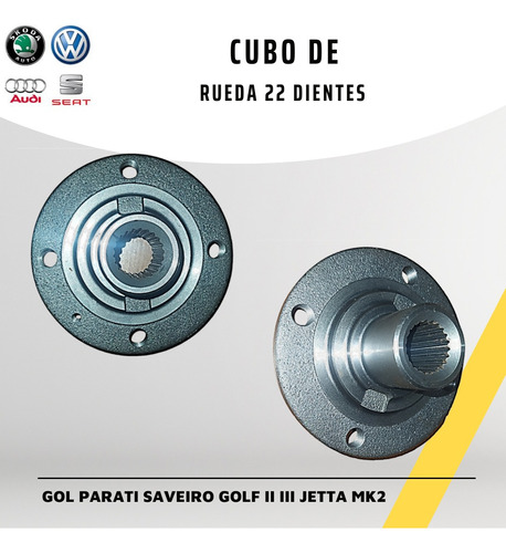 Cubo De Rueda Para Gol Parati Saveiro Golf 2/3 Jetta Mk2