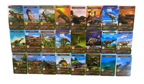 Cards Tarjetas Dinosaurio Paquete De 55 Tarjetas