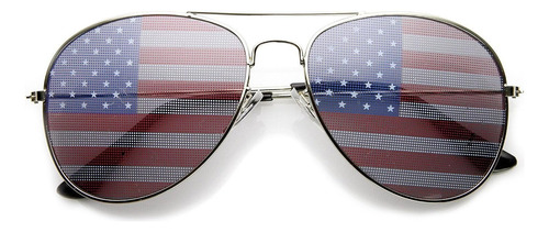 Grinderpunch Lentes De Sol Tipo Aviador  Modelo Bandera De E