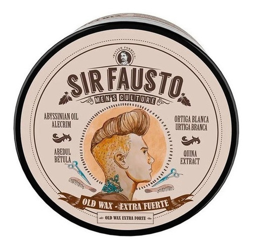 Sir Fausto Old Wax Pomada Fijación Extra Fuerte X 100 Local