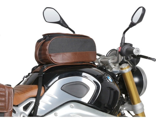 Imagen 1 de 7 de Bolso Deposito Shad Cafe Racer Sr18 Color Cafe