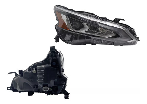 Faro Negro C/ Lupa C/ Luz Dia Led Dfzp Altima 2021 2022