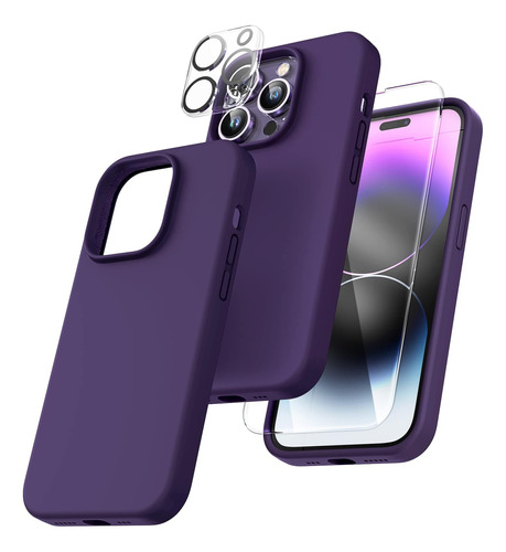 Funda Tocol Para iPhone 14 Pro C/cubre Cam Pant Purple