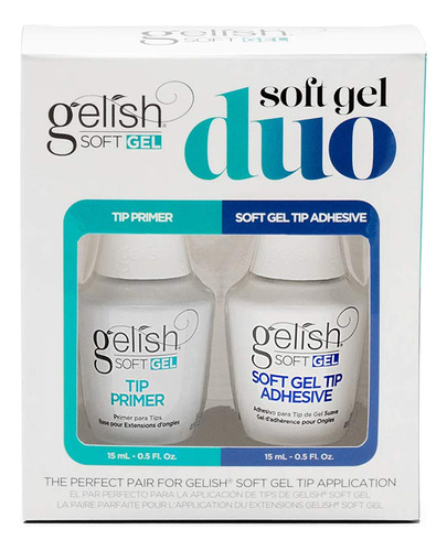 Gelish Soft Gel Duo, Imprimacion De Punta Para Unas De Gel, 