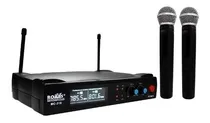 Comprar Set 2 Microfonos Inalambricos Uhf Karaoke Escenario Mc-318