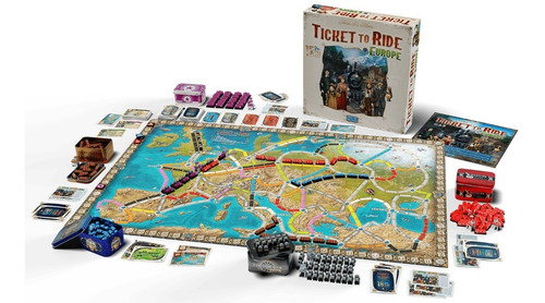 Imagen 4 de 6 de Ticket To Ride Europe 15th Anniversary Juego De Mesa Nuevo!!