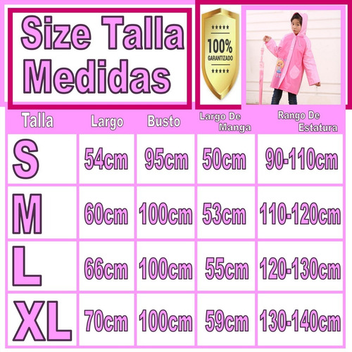 Imagen 2 de 3 de Poncho Impermeable Hello Kitty En Peva Rosa Chicle Para Niña