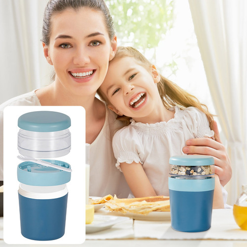 Taza De Viaje Con Tapa De Cuchara, Taza De Desayuno Sellada