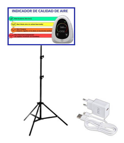 Spa Medidor De Calidad De Aire Co2 Temp Humedad