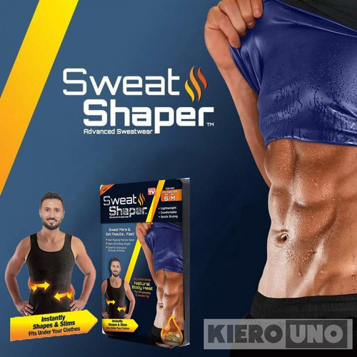 Imagen 3 de 5 de Faja Musculosa Camiseta Deportiva Reductora Sauna Hombre