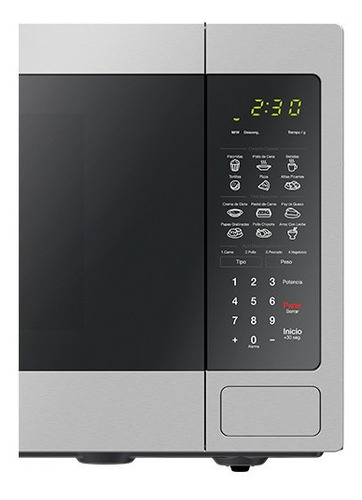 Imagen 3 de 4 de Horno De Microondas Daewoo Kor-14ym De 1.4p Acero Con Negro