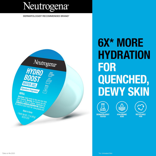 Gel De Agua Neutrogena Hydro Boost, 50 Ml, Con Forma De Cáps