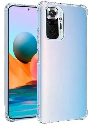 Funda Transparente Para Xiaomi Redmi Note 10 10s + Glass 9h