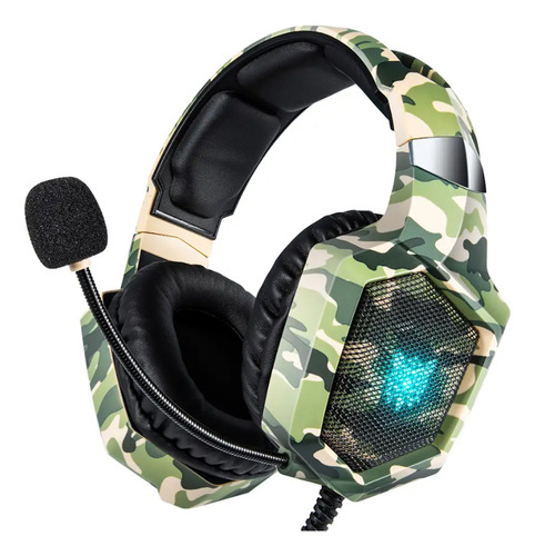 Auriculares Gamer Onikuma Con Micrófono Y Luz Rgb Led Pc