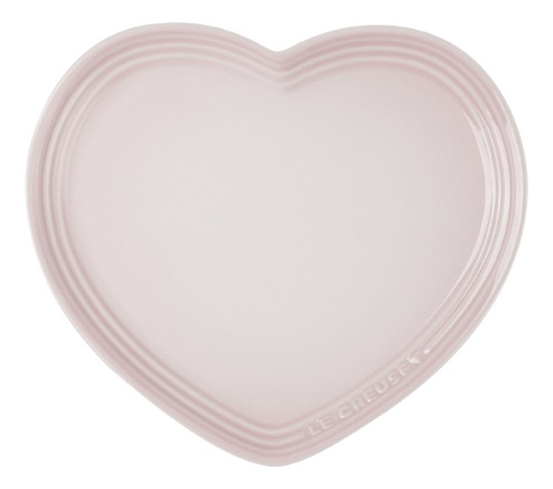 Prato Le Creuset Formato Coração Em Cerâmica Shell Pink 23cm
