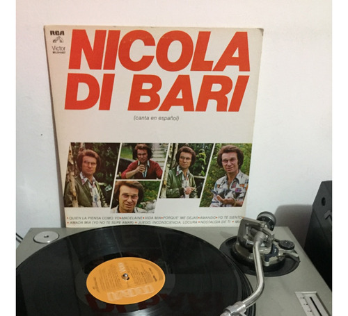 Disco Lp, Nicola Di Bari, Canta En Español Lp Vinyl Disco