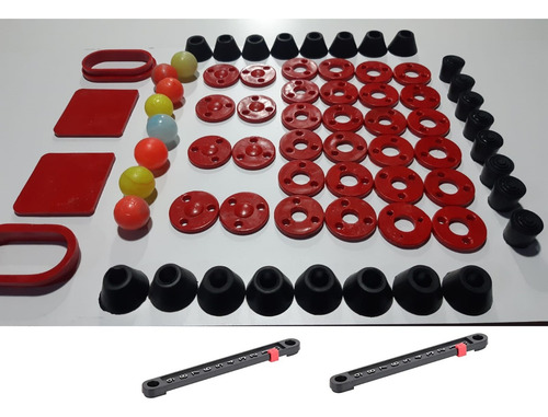 Kit Completo Para Futbolito Perillas Reforzadas Rojo