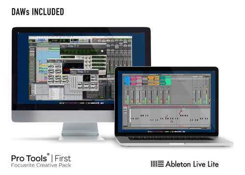Interfaz De Audio Usb Con Monitores De Estudio Y Paneles Acú