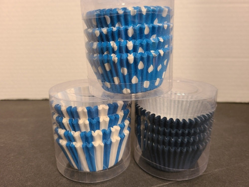 Capacillo Cup Cake Ponque Ponquesitos Azul Oscuro Standar 11