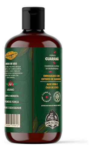 Shampoo Para Cabelo Guaraná Antarctica 230ml Don Alcides