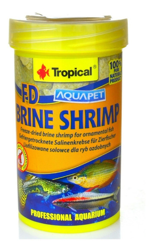 Ração De Artêmia Liofilizada Tropical Fd Brine Shrimp 8g