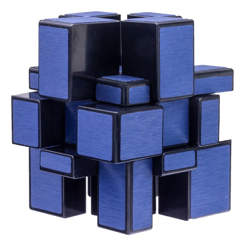 Cubo Mágico Mirror Azul Blue Colección Espejo