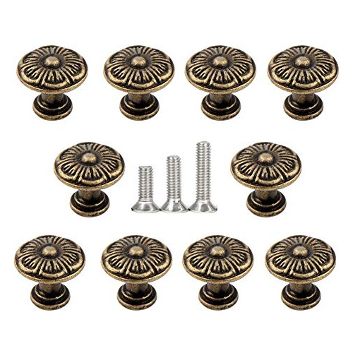 10 Pcs Zinc Alloy Cabinet Drawer Pull Handles Jewelry B...