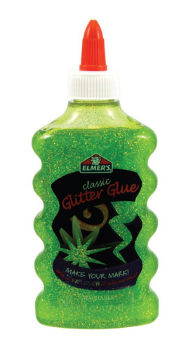 Pegamento Glitter Verde 177ml Elmer's Para Manualidades