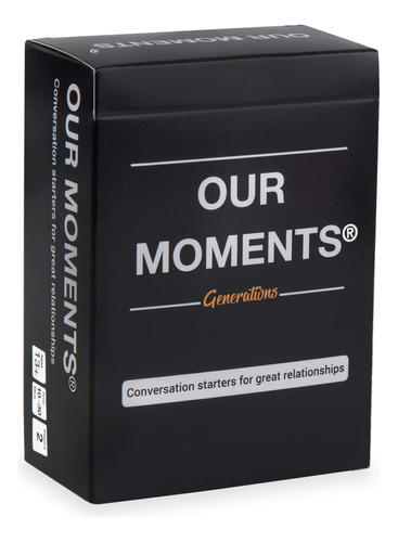 Our Moments Generations: 100 Conversation Starters Juego De.