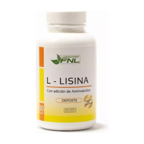 L- Lisina 90caps 600mg Recuperación Muscular 