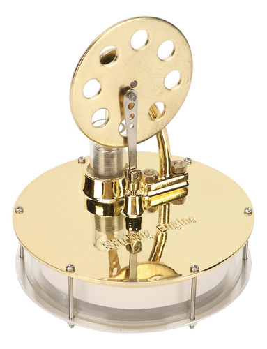 Motor Stirling Modelo D2 Golden Zinc De Baja Temperatura