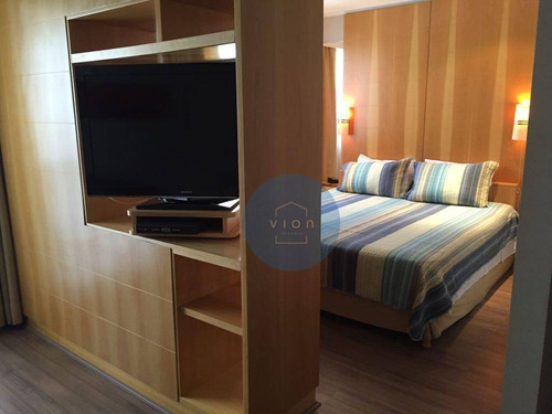 Imagem 2 de 11 de Flat Com 1 Dormitório À Venda, 33 M² Por R$ 400.000,00 - Moema - São Paulo/sp - Fl0004