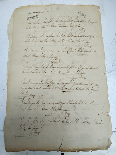 Documentos Antiguo 1845 L (Usado)