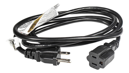 Cable De Extensión De 3 Clavijas Usa Outlet 16awg, 13 Amperi