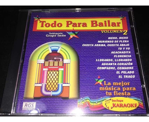 Grupo Imán Todo Para Bailar Incluye Karaoke Cd Nuevo Cerr 