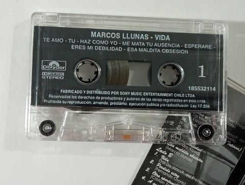 Cassette De Marcos Llunas Vida (#1989 (Usado)