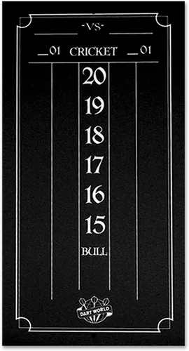 Dart World - Mini Marcador De Cricket, Color Negro