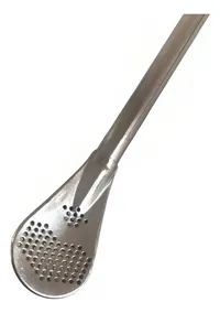 Bombilla Mate Acero Inoxidable Larga 18cm Tradicional